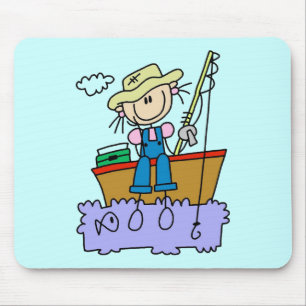 Mousepad Figura t-shirt e presentes da vara da pesca da