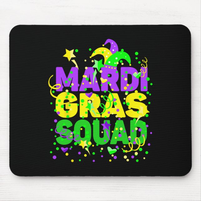 Mousepad Figuras de Figuras do Esquadrão Mardi Gras - Engra (Frente)