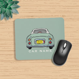 Mousepad Figuras Emerald Green Figaro Car Name Monograma