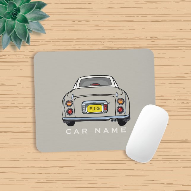 Mousepad Figuras Topaz Mist Figaro Car Nome Monograma (Love topaz mist figaros and need a mouse mat? Add your name to this one!)