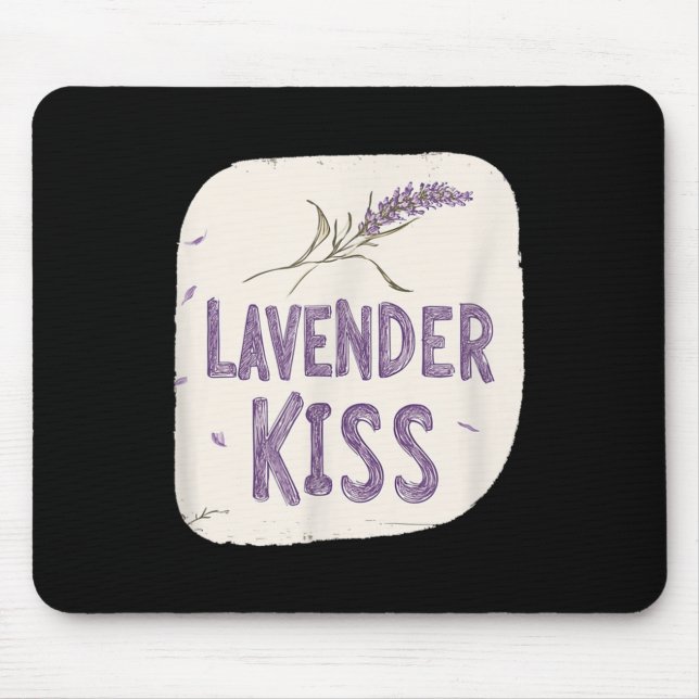 Mousepad Figurino Da Época De lavanda Para Beijo E Flor Sel (Frente)