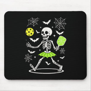 Mousepad Figurino de Halloween de Pickleball, Skelet de Est
