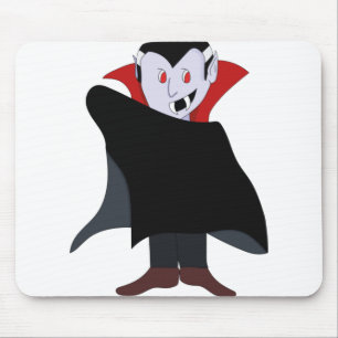Mousepad Figurino de Halloween, um vampiro bonito