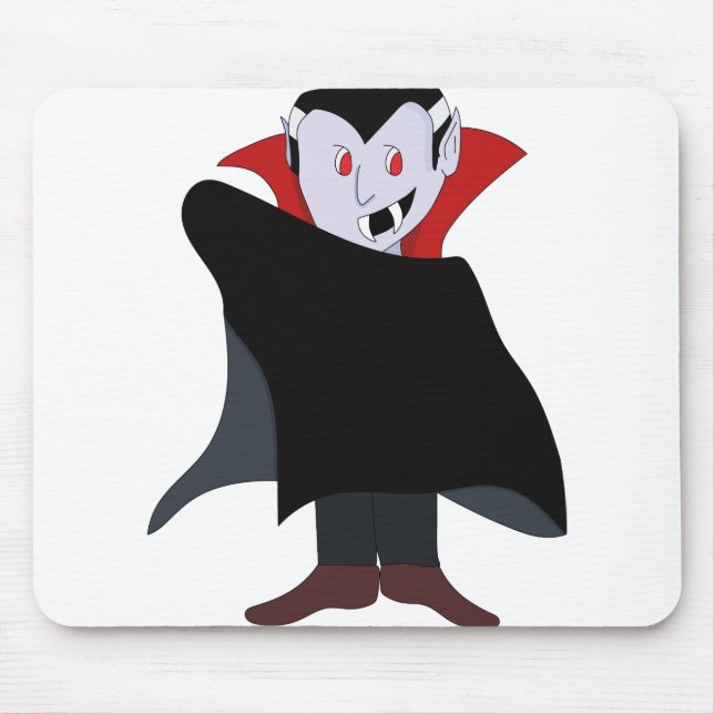 Mousepad Figurino de Halloween, um vampiro bonito (Frente)