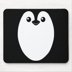 Mousepad Figurino do Dia das Bruxas de Pinguim para Homens 
