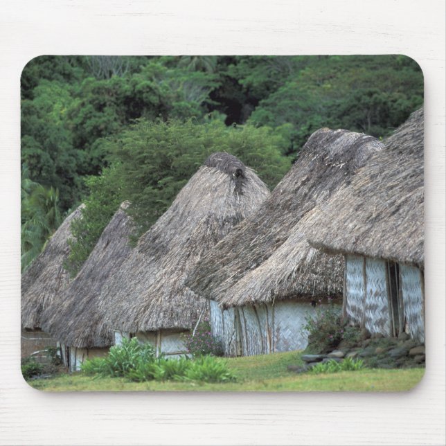 Mousepad Fiji, Viti, Casas de cabanas tradicionais. (Frente)