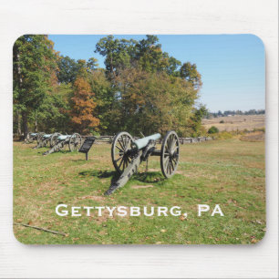 Mousepad Fila de canhões no campo de batalha de Gettysburg