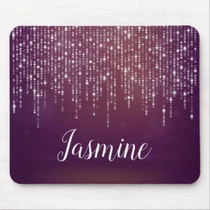 Mousepad Filha de luz branca e clássica, personalizada