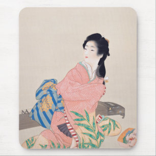Mousepad Filha Miyuki (Elegante moça Japonesa, Arte Asiát