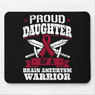 Mousepad Filha Orgulhosa De Um Guerreiro Aneurisma Do Céreb