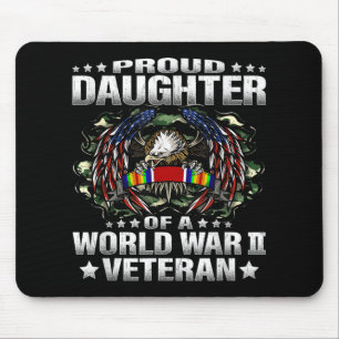 Mousepad Filha Orgulhosa De Um Militar Veterano Da Segunda