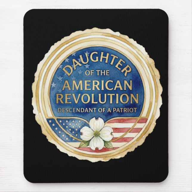 Mousepad Filhas da patriota da Revolução Americana EUA (Frente)