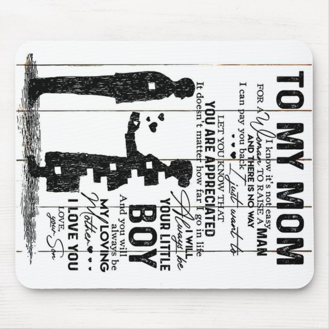 Mousepad Filho Bonito Para Minha Mãe Presente | Presente de (Frente)