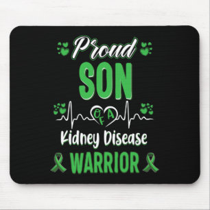 Mousepad Filho Doença Renal Guerreiro Sensibilização Fita V