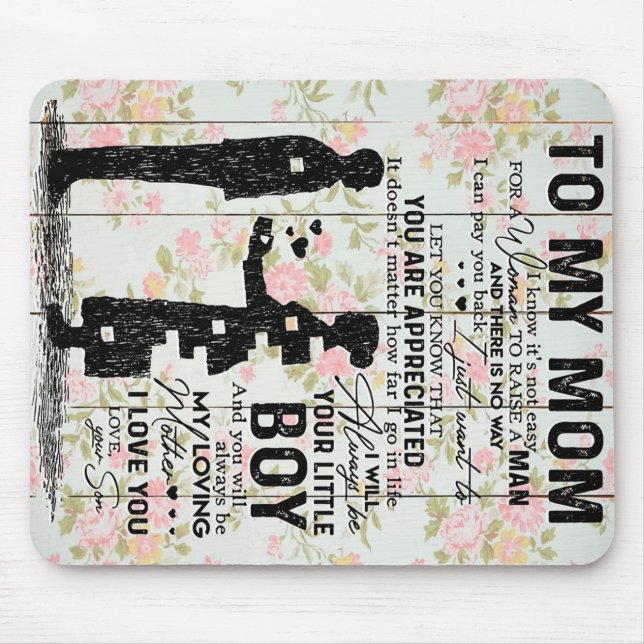 Mousepad Filho Para A Mãe Presente Para A Mãe, Mamãe Aniver (Frente)