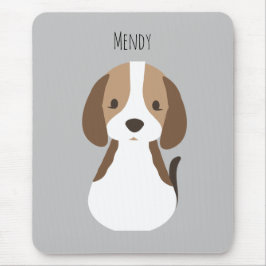 Mousepad Filhos de cães de cinza bonitinha