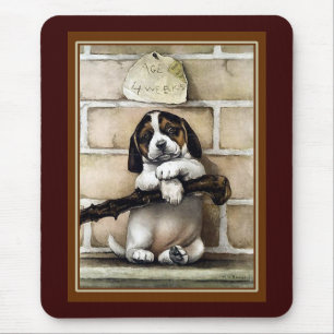 Mousepad "Filhote de cachorro, 4 semanas velho "