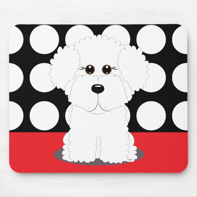 Mousepad Filhote de cachorro de Bichon (Frente)