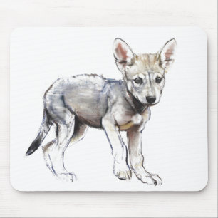 Mousepad Filhote de cachorro de lobo árabe 2009 da