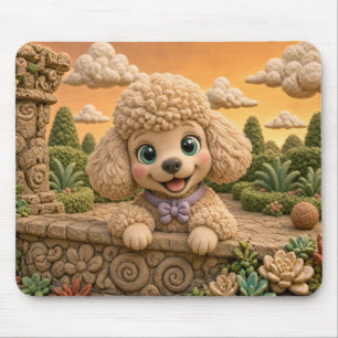 Mousepad Filhote de Poodle Fofo, Cachorrinho