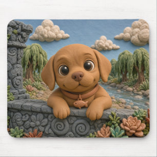 Mousepad Filhote de Vizsla Fofo, Cachorrinho