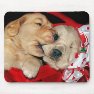 Mousepad filhotes de cachorro do golden retriever