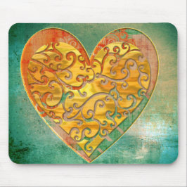 Mousepad Filigree Pop Art Heart