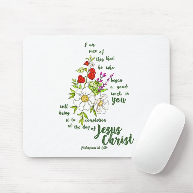 Mousepad Filipenses 1:6 (Com mouse)