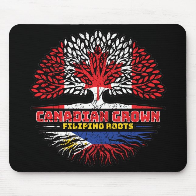Mousepad Filipinas Filipino Canadá Árvores do Canadá Fl (Frente)