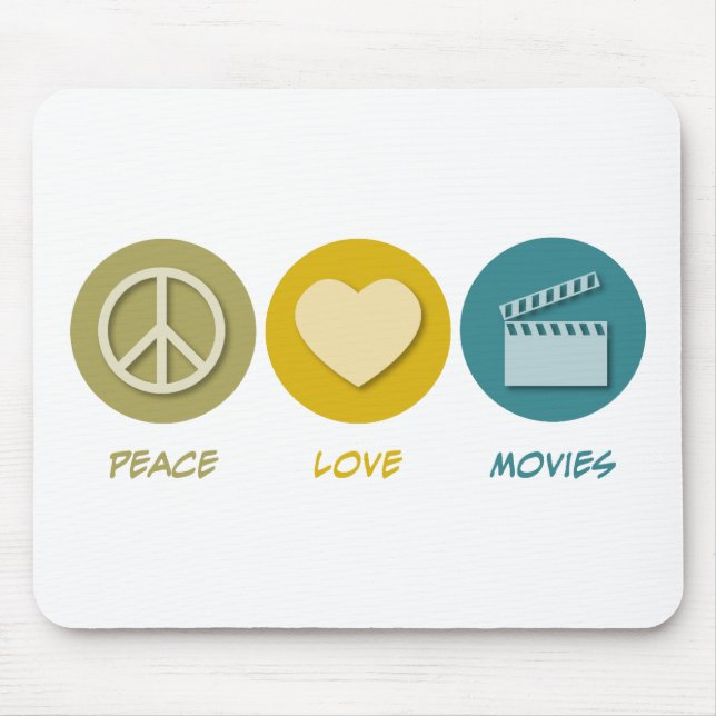 Mousepad Filmes do amor da paz (Frente)