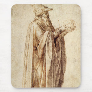 Mousepad Filósofo Grego com Crânio Humano por Michelangelo