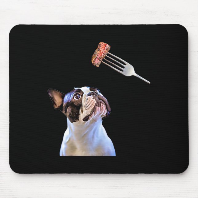 Mousepad Filtro de Cartoon de Buldogue Francês Cão Jante (Frente)