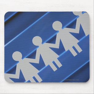 Mousepad Fim-acima das bonecas chain de papel