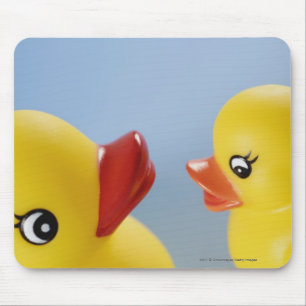 Mousepad Fim-acima de dois patos de borracha