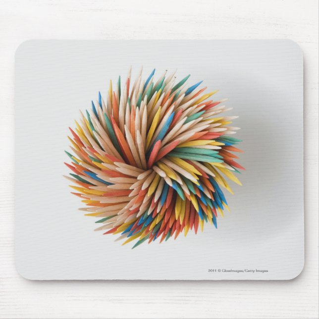 Mousepad Fim-acima de lápis coloridos (Frente)