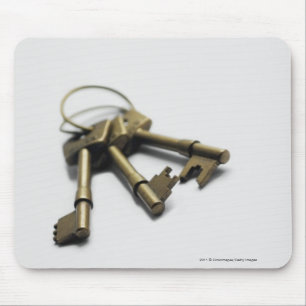 Mousepad Fim-acima de um grupo de chaves