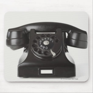 Mousepad Fim-acima de um telefone giratório