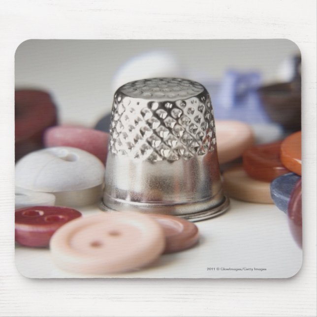 Mousepad Fim-acima dos botões com um boné do metal (Frente)