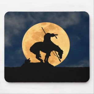 Mousepad Fim da Silhueta de Trilha com Lua Completa