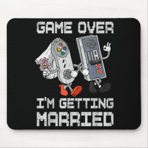 Mousepad Fim de jogo casando-se despedida de solteiro gamer
