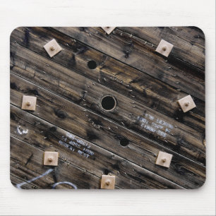 Mousepad Fim do conjunto de fios industriais de madeira