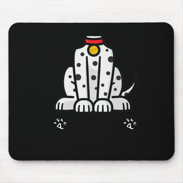 Mousepad Finalidade Engraçada Eu sou um Cachorro Dalmático  (Frente)