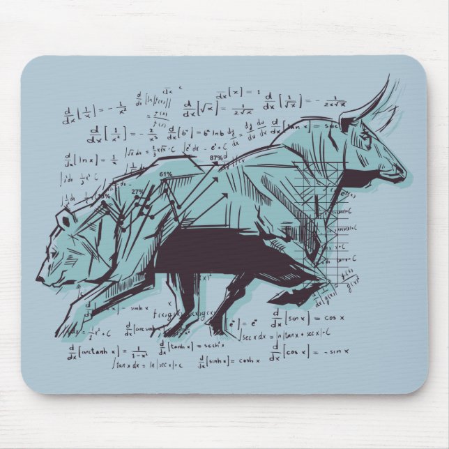 Mousepad Finanças na Análise do Mercado de Ações (Frente)