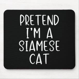 Mousepad Fingir Figuras de Gato Siamês no Halloween Fácil
