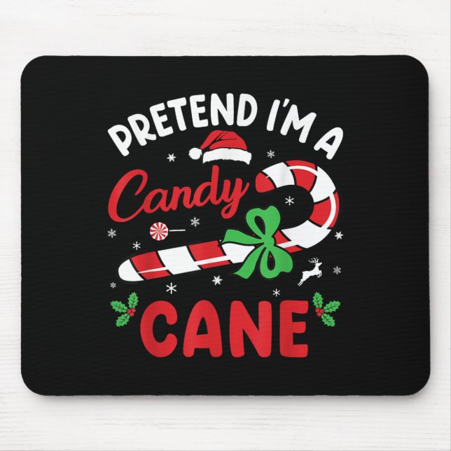 Mousepad Fingir-Me Uma Caneta De Doces - Feriado De Natal E (Frente)
