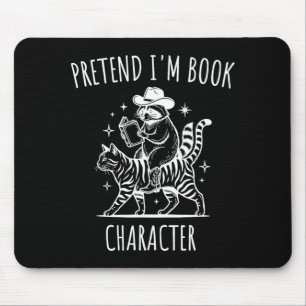 Mousepad Fingir personagem de livro fantasia halloween cria