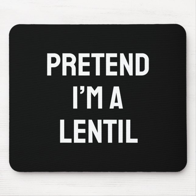 Mousepad Fingir que sou um Dia de as Bruxas engraçado de Fe (Frente)
