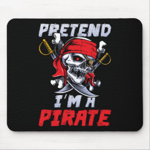 Mousepad Fingir que sou um Dia de as Bruxas engraçado de fe