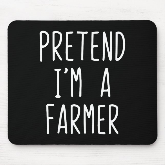 Mousepad Fingir que sou um Farmer Fumando Halloween Engraça (Frente)