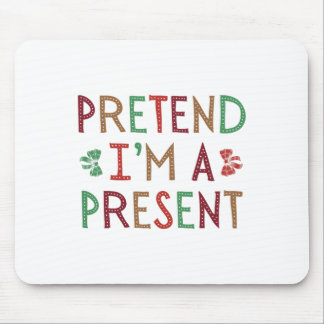 Mousepad Fingir que sou uma família de Natal Humoroso do pr